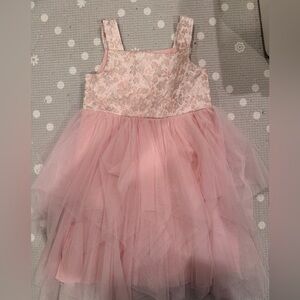 Pink formal tule dress